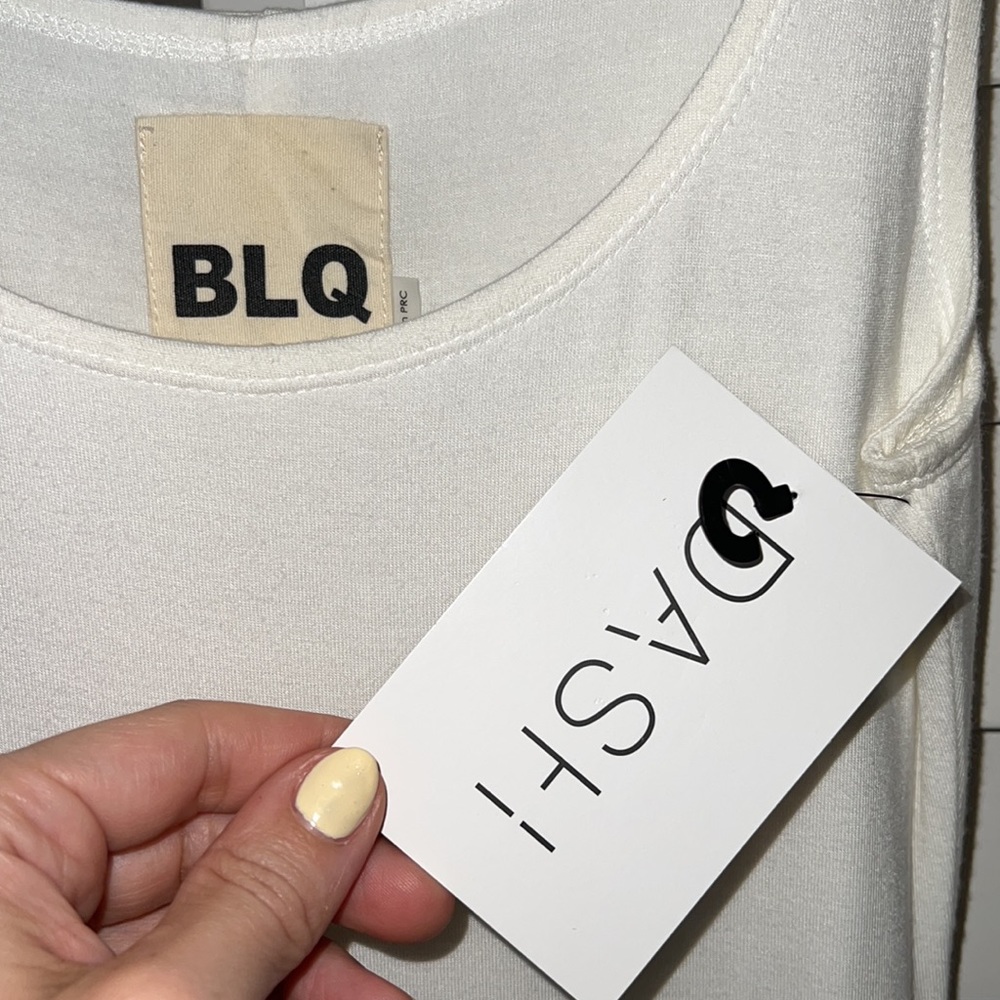 DASH BLQ basic fitted midi dress with a back slit - Picture 9 of 11